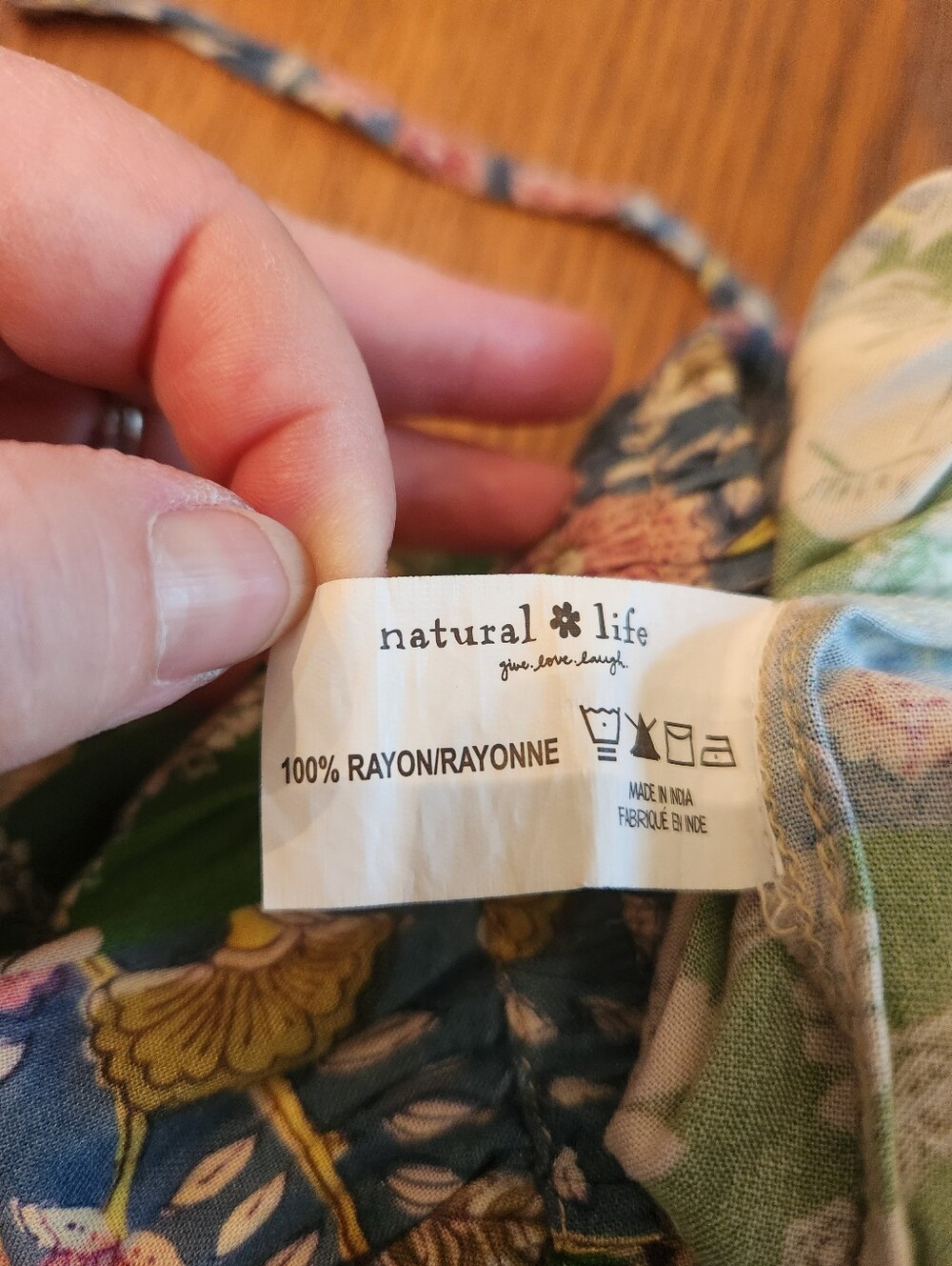 Natural Life Pull On Patchwork Wide Leg Pants Size Small - Picture 5 of 5